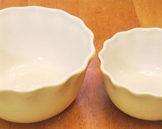 133 - 2 pc. Pottery Bowls Set 9" round & 7" round
