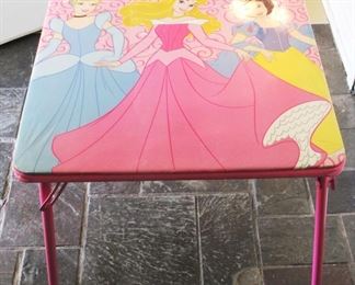156 - Disney Princess Folding Table 24" x 24" x 20"
