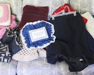 157 - Lot of Assorted Linens and Clothes
