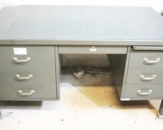 199 - Metal Desk 60" x 34" x 31"
