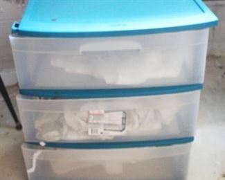 215 - Storage Bin with Contents 22" x 16" x 26"
