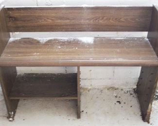 217 - Wood Shelf (As is/Damaged) 42" x 13" x 32"
