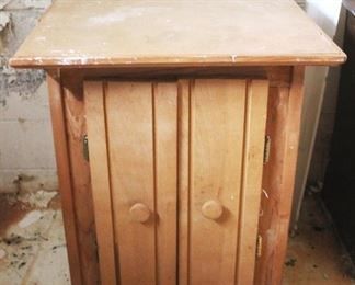 221 - Wood Cabinet 25" x 30" x 33"

