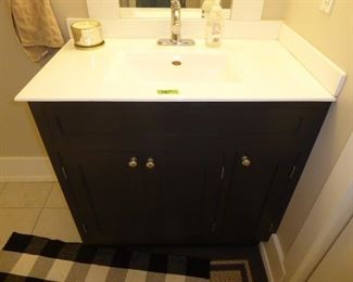 36″ BLACK VANITY WITH TOP & FAUCET.
$145.00, Now $108.00.