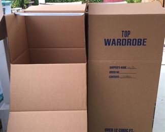 Moving, garment boxes - heavy duty and clean.