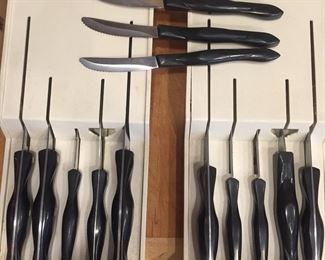 Cutco knives and holder.