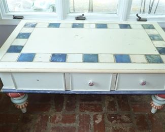 low table with drawers