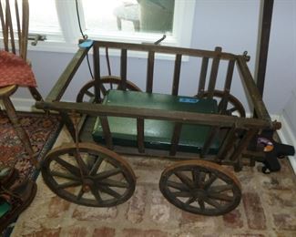 vintage wood wagon