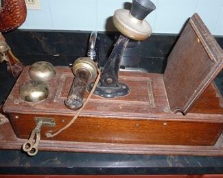 antique wall phone