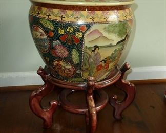 Asian pot and stand