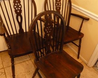 set of 10 Windsor back chairs