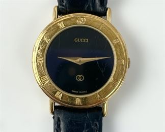 Gucci 3000L Gold Tone Quartz Wristwatch
