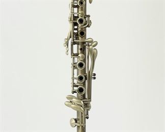 Antique Noblet France Brass Clarinet, Missing Mouth Piece
