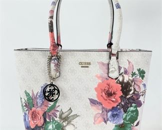 Guess Linea Floral Print Tote Bag
