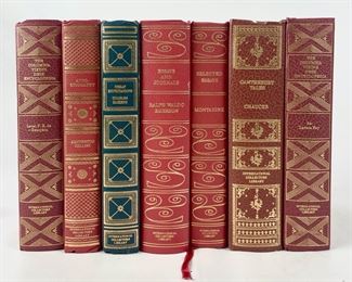 1950s/60s International Collectors Library Hardcover Books: Essays And Journals, Selected Essays, Charles Dickens Great Expectations, Canterbury Tales, The Columbia Viking Desk Encyclopedia, & More!
