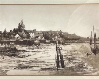 Stephen Parrish Annisquam Etching on Paper
