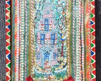 Pamella Bounds Folk Art Multi Media Framed Artwork
