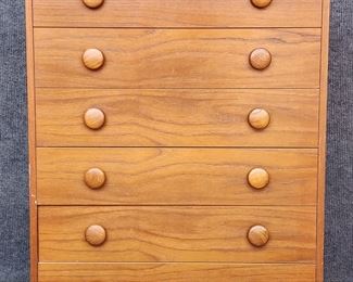 Mid Century Modern MCM Tall Chest Teak
