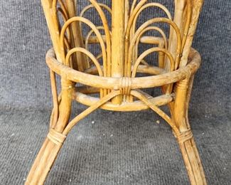 Vintage Bamboo Planter MCM Style
