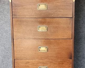 20th Century Canadian Campaign Style Tall Chest
