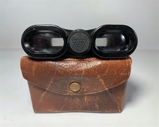 Vintage Bausch & Lomb 3x Adjustable Binoculars In Original Case - Works Well
