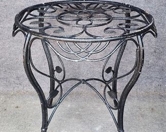 Vintage Iron Bistro Table Ivy Leaves & Vines
