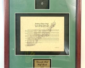 Recovered 1715 Half Reale From Spanish Fleet Carrying King Phillip Vs Treasure Sunken In The Hurricane of 1715
