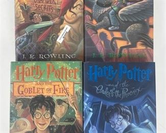Harry Potter Books 2-5 First American Editions by J.K. Rowling Published by Arthur A. Levine Books
