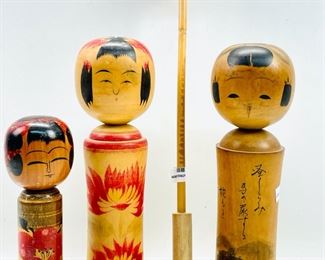 Japanese Vintage Kokeshi Dolls
