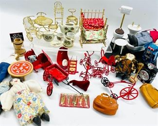 Vintage Assorted Dollhouse Furniture
