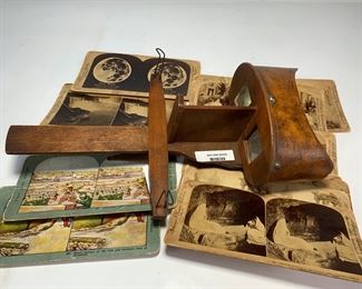 Antique 1895 Underwood & Underwood The Perfecscope Stereoscope With View Cards - All In Good Condition

