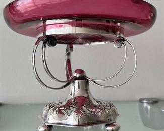Silver plate compote 