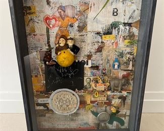 Florent Chopin Mixed Media piece 16.75" x 24".  Florent Chopin is a French Postwar & Contemporary painter who was born in 1958. He is a listed artist.