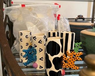 Collection of Judy Strong  Cups dated 83