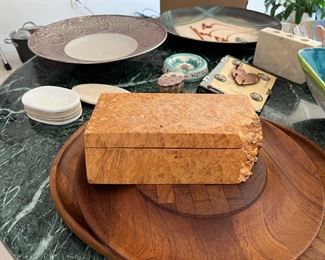 Michael Elkan Box Dated 83
9" x 4.75" w x 2 7/8" tall