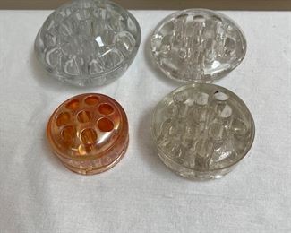 Vintage flower frogs