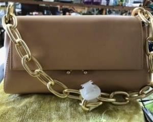 beige purse