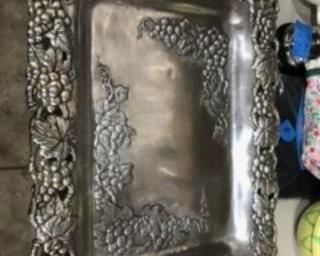 silver tray