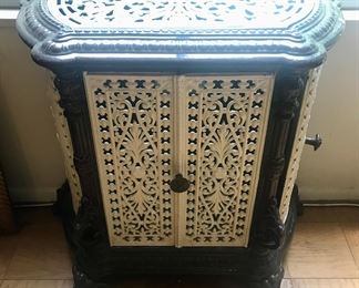 Victorian Iron and Enamel Radiator Cover