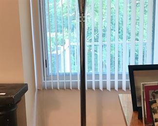 Art Deco Trumpet Torchiere - metal with acrylic accents