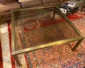 Brass Glass Coffee Table