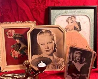 Brass Art Deco Style Fiqure, Ginger Rogers, Early 1900s Decor