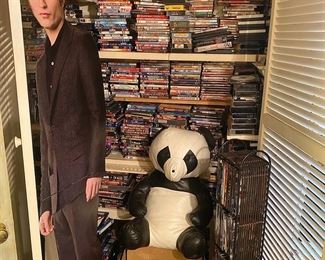 Entire Closet Of DVDs Twilight Life Size Robert Pattinson Leather Panda
