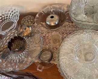 Glass Flower Frogs, Serving Pieces Such