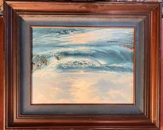 J Monaco Signed Painting