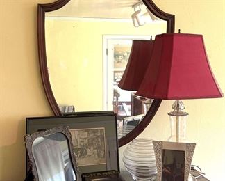 Kosta Boda Beehive Vase, Mirror, Lighting Other Items