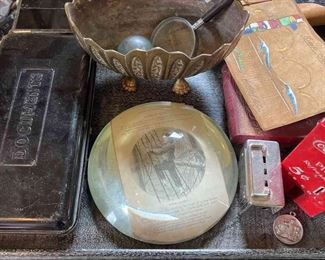 Paperweights, Coin Banks, Snap Shot Albums More