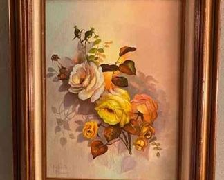 Robert Hanson Original Floral Painting