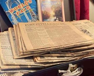 Antique and vintage Seattle newspapers