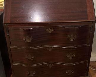 Serpentine Front Secretary Desk